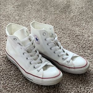 White Converse High Tops